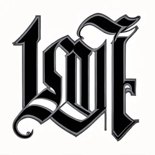 1907 Lettering Tattoo Design