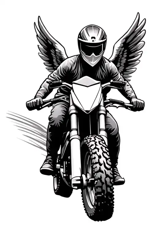 Angel On A Motocross