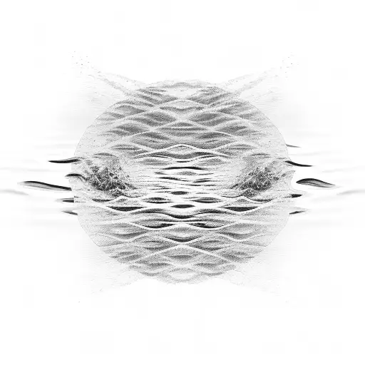 Water Waves Changing Its Direction From The Vibration Of Techno Music
