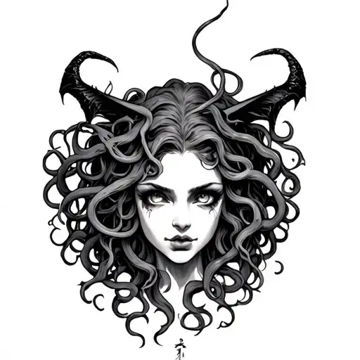 Medusa With Eyes Rolling Succubus
