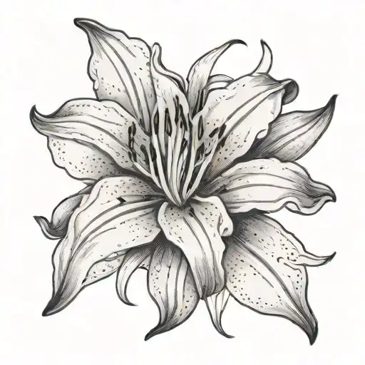 Resurrection Day And White Lily Flower