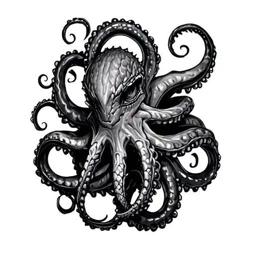 Kraken Wrapped Around Wrist Sexy