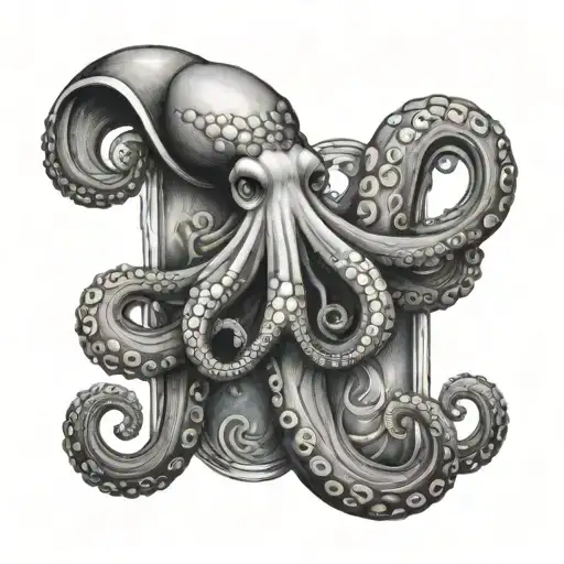 Octopus Hour Glass