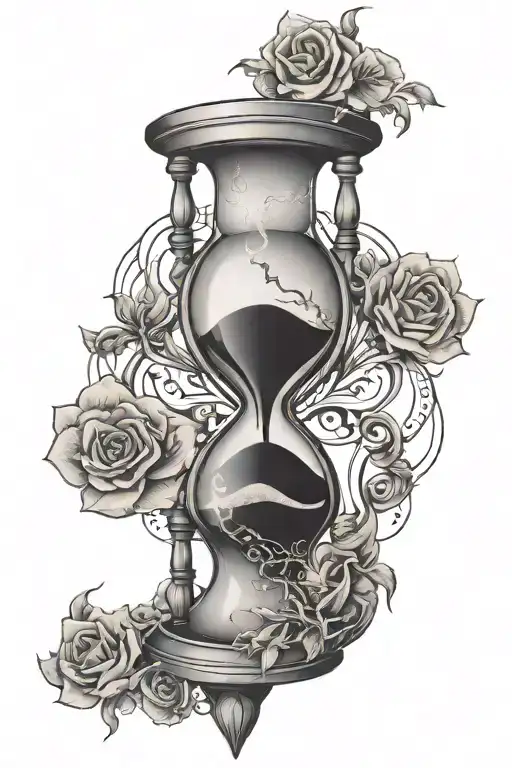 Hourglass With Magnetic Field