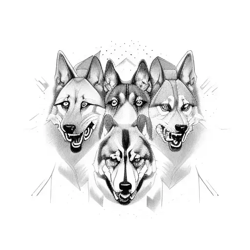 Manager Leading A Pack Of Fierce Warrior Dogs