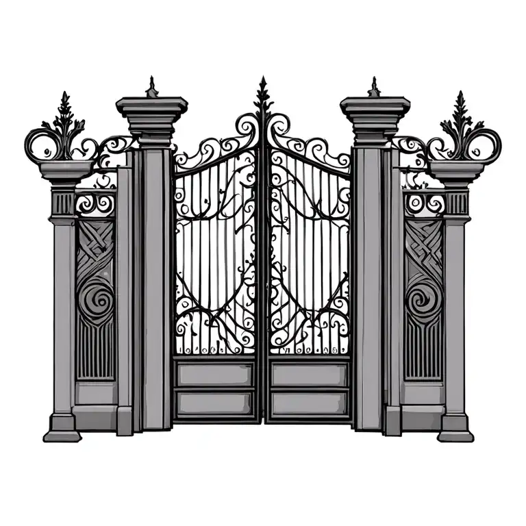 Ironwork Gate Opening