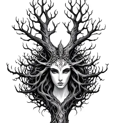 Freya Body Yggdrasil Tree