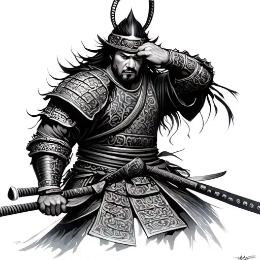 Frank Frazzetta Style Samurai Warrior