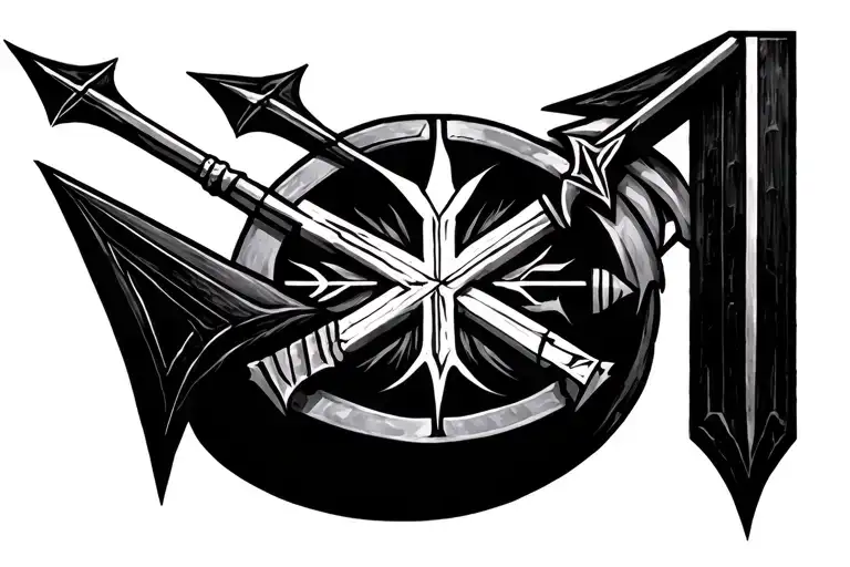 Roman Numeral Arrow Tattoo 2009