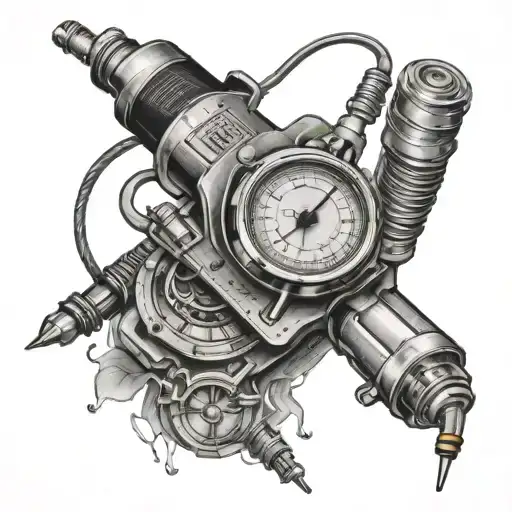 Soldering Iron With A Clock And Radio Surrounded