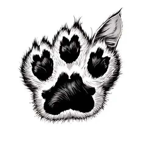 Love Writing Cat Paw Cl