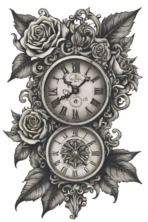 The Name Layne Bradley With Clock Face