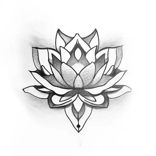 Lotus Black Arm Cuff