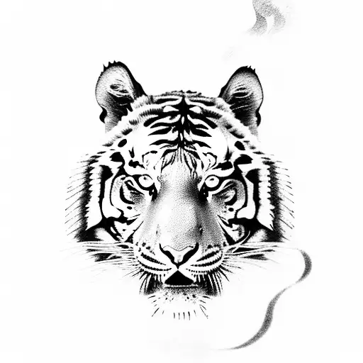 Tiger With Scratches