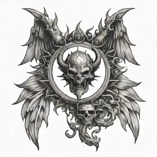 The Sun With Demon Wings