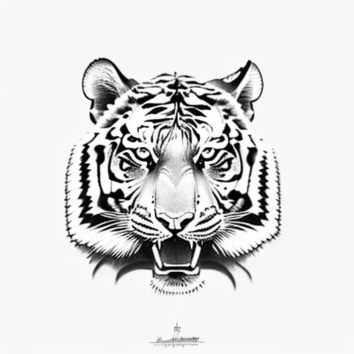 Tiger With Scratch Marks