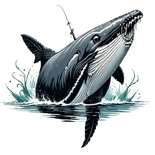 Fishing Eating A Whale
