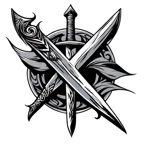 Tribal Around A Sword