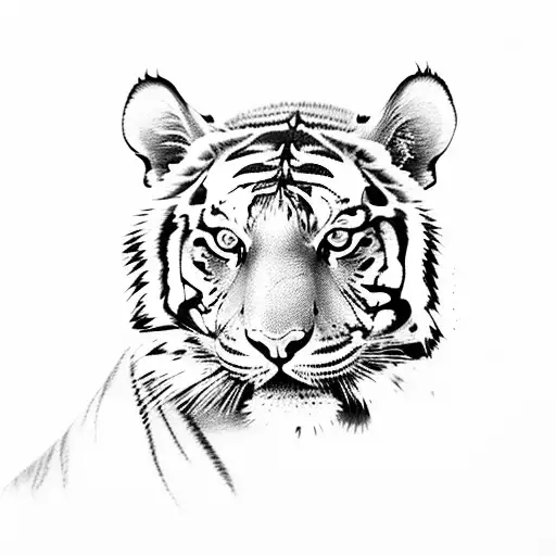 Tiger With Scratch Marks