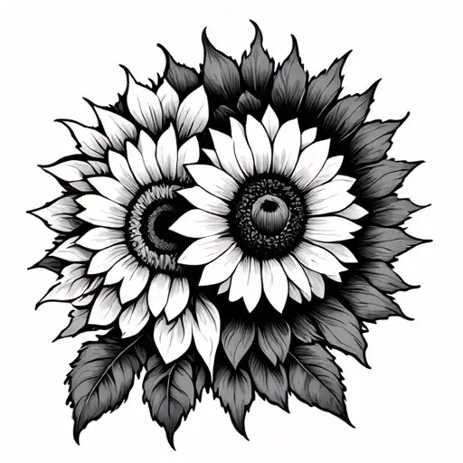 Patriotic With Sun Flowers