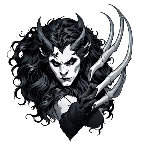 Dark Beauty And The Beast Claws Sticking