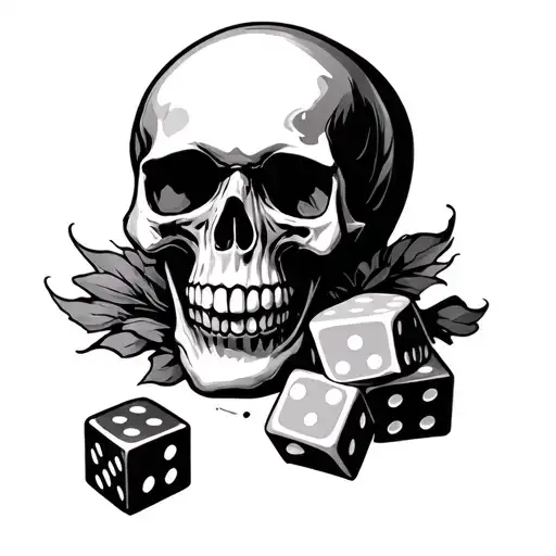 Skull Sleve With Dice