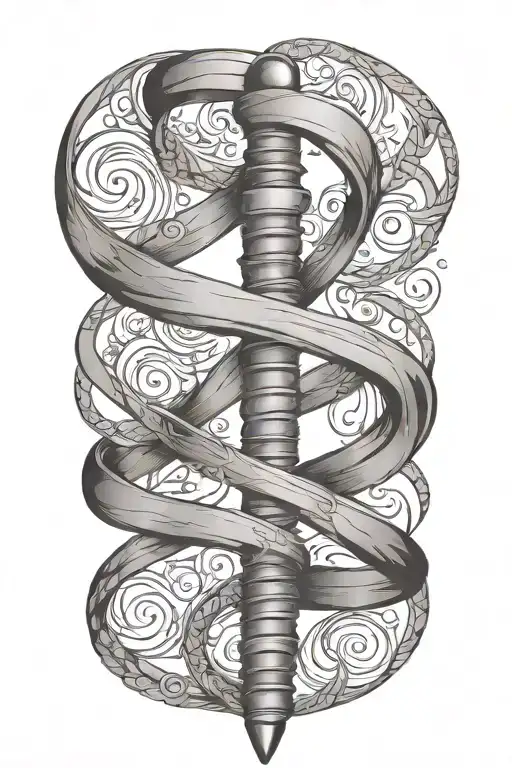 Dna Cancer Awareness Ribbon Tied