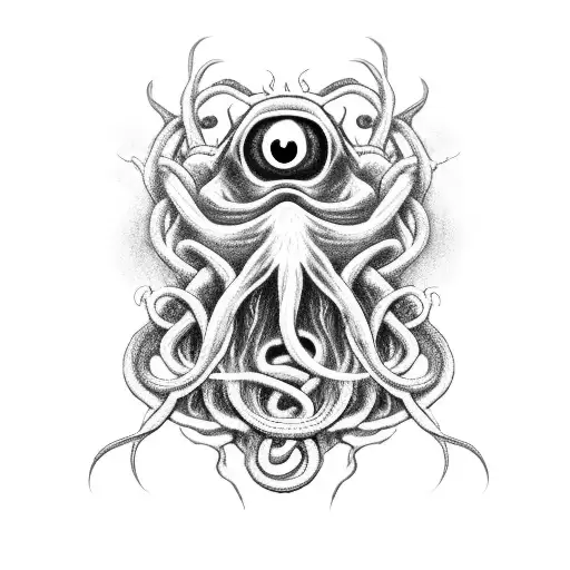 Hp Lovecraft Horror Tentacles Mouths Eyes Disgusting Scary Evil Occult