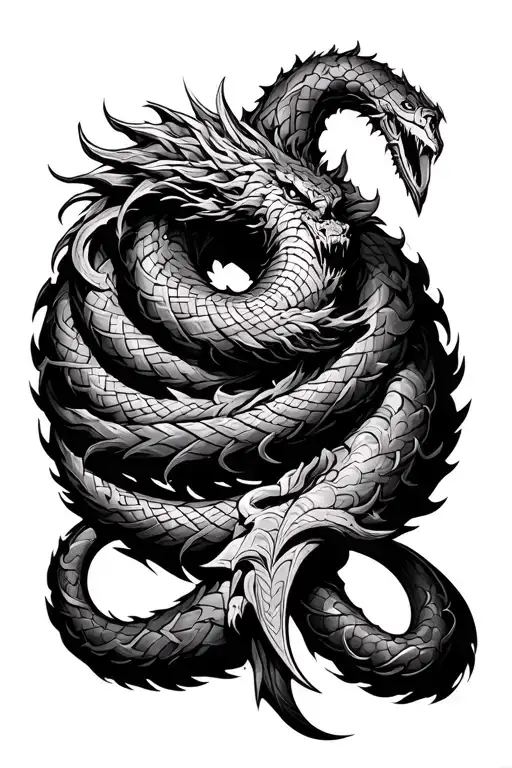 Jormungandr Coil Around My Forearm Sleeve Tribal Norse Epic