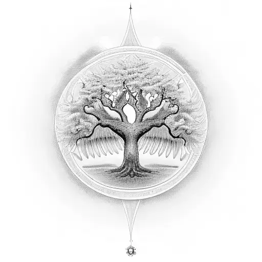 Tree Of Life With Angels