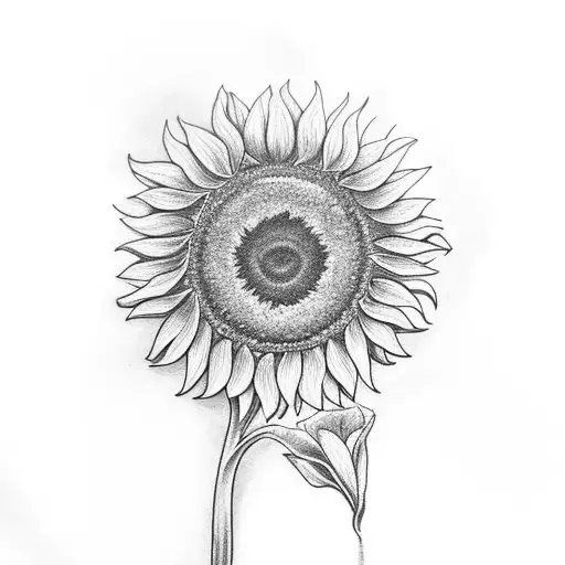 A Sunflower Growing Out Of A Book