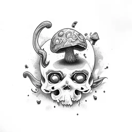 Decaying Mushroom With Zombie Fairy