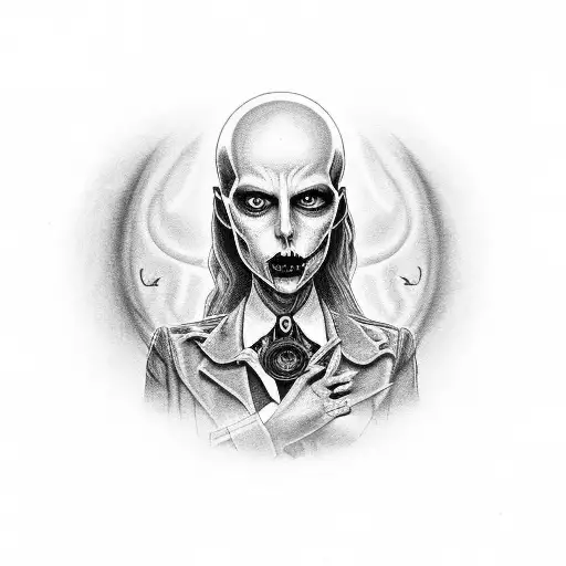 A Tim Burton-inspired Design Featuring The Iconic X-files Logo With A Twist Of Gothic Elements