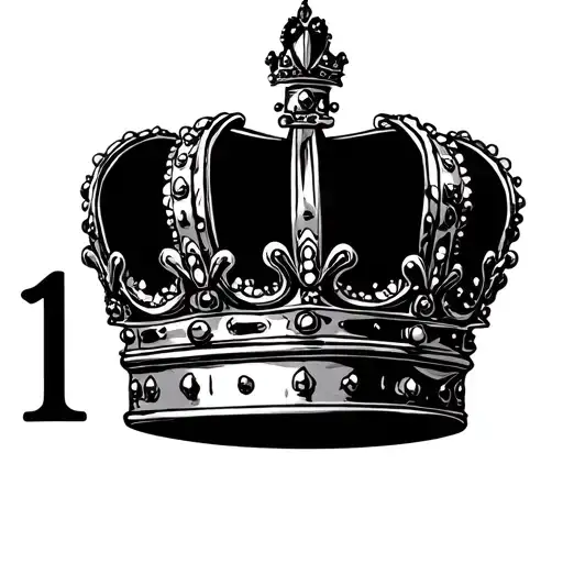 Crown With Number 10