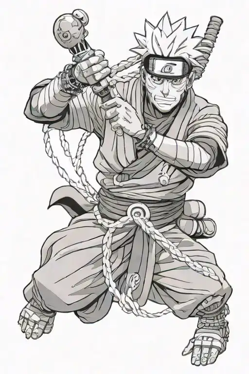 Naruto Shinigami Holding Yasaka Beads Wrapping