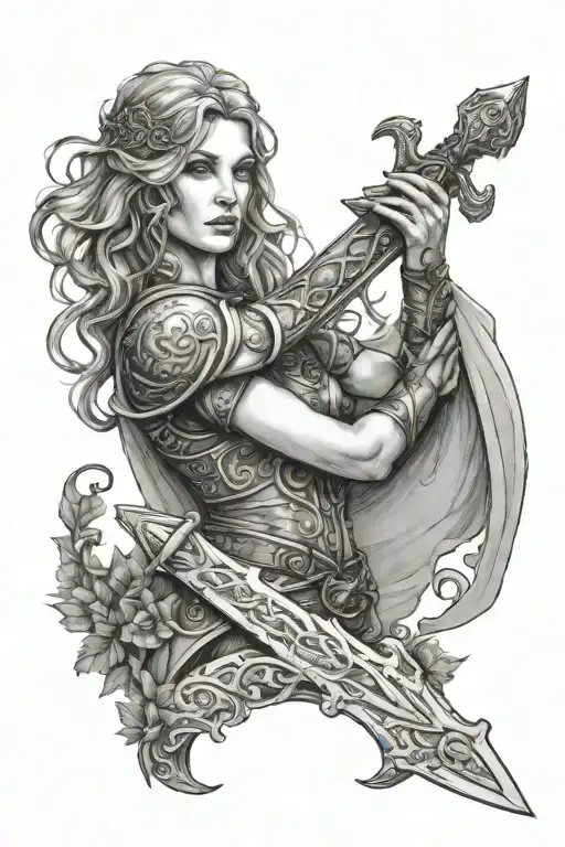 Mother Nature Holding The Sword Of Gondor