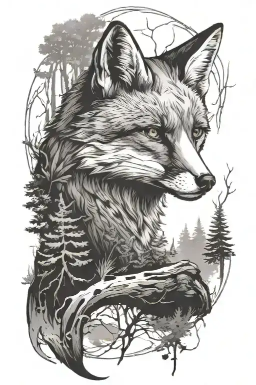 Fox In The Forest For A Man