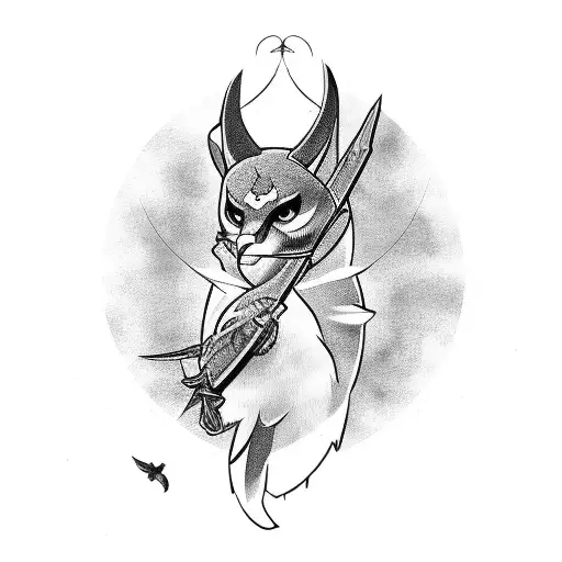 Archer Sleeve With Bird