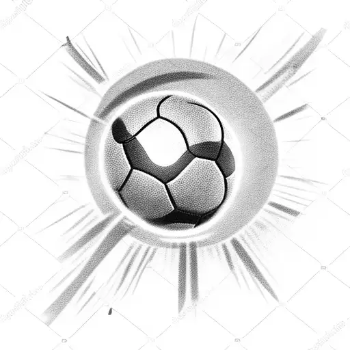 Football Fan In Darkness With Moon Giving The Light