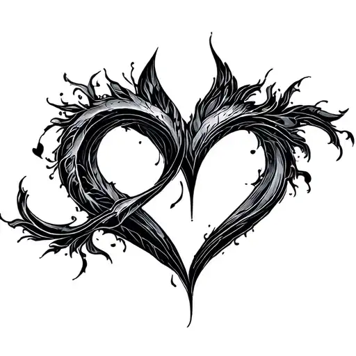 Love Symbol Merging Seamlessly