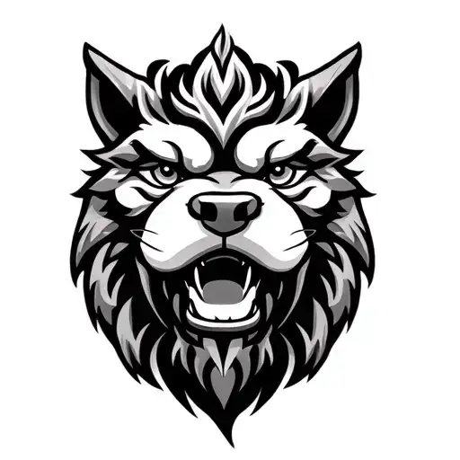 Traditional Foo Dog Head