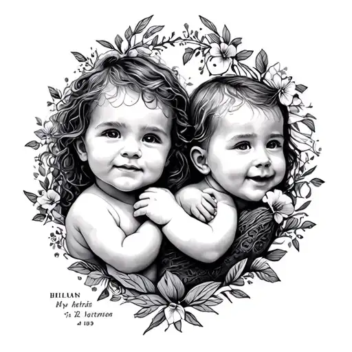 My Children Whose Birth Dates Are On The Tattoo Design