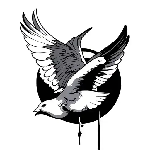 Name And Dove Flying