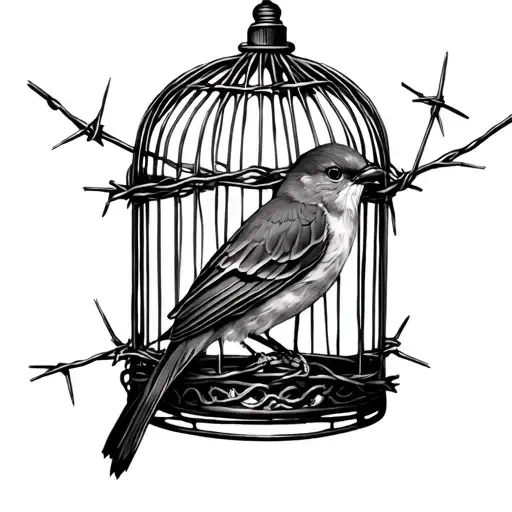 Birdcage Barbed Wire Cover Up