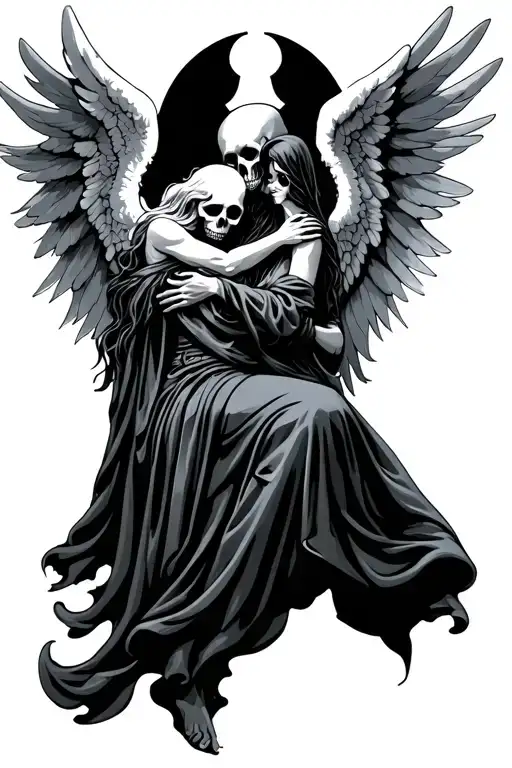 Angel Hugs Reaper