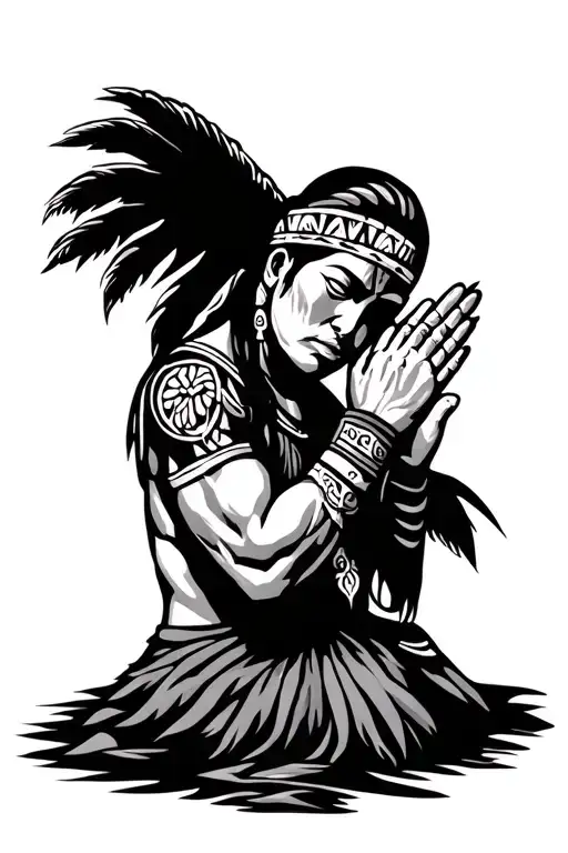 Taino Warrior Praying Fore Arm