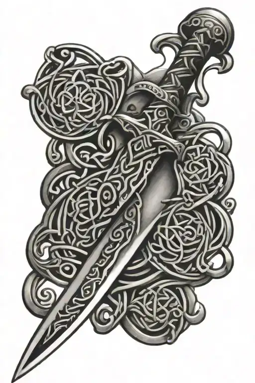 Celtic Sword Embedded