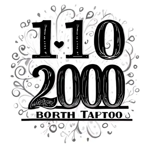 My Children's Birth Dates 10 10 2000
