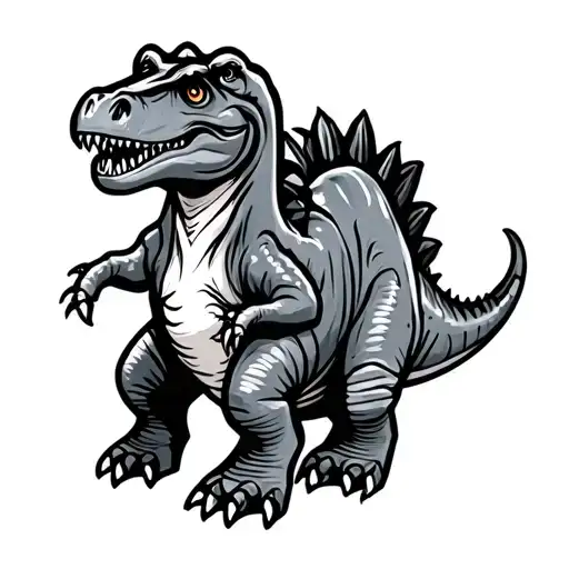 Brantley In Chicanos Font With Cartoon Dinosaurs