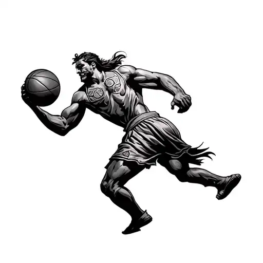 Basketball Gladiator Warrior Battling